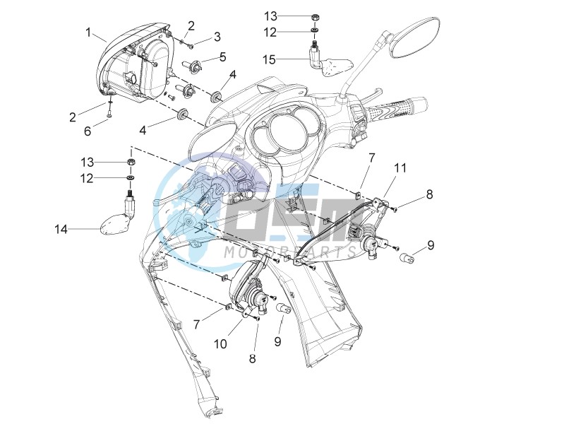 Front headlamps - Turn signal lamps