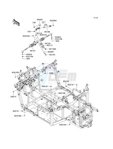 KRF 750 A [TERYX 750 4X4] (A8F) A8F drawing FRAME