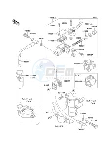 KX 100 A [KX100 MONSTER ENERGY] (A6F - A9FA) D7F drawing FRONT MASTER CYLINDER