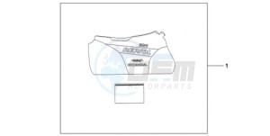 CBR1000RA9 UK - (E / ABS MKH MME) drawing INDOOR BODY COVER