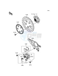 NINJA H2R ZX1000YHF EU drawing Rear Brake