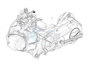 SXL 125 4T 3V drawing Engine, assembly