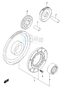 LT-A500XP drawing STARTER CLUTCH