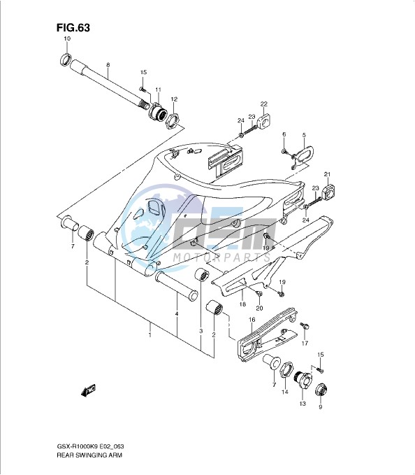 REAR SWINGING ARM