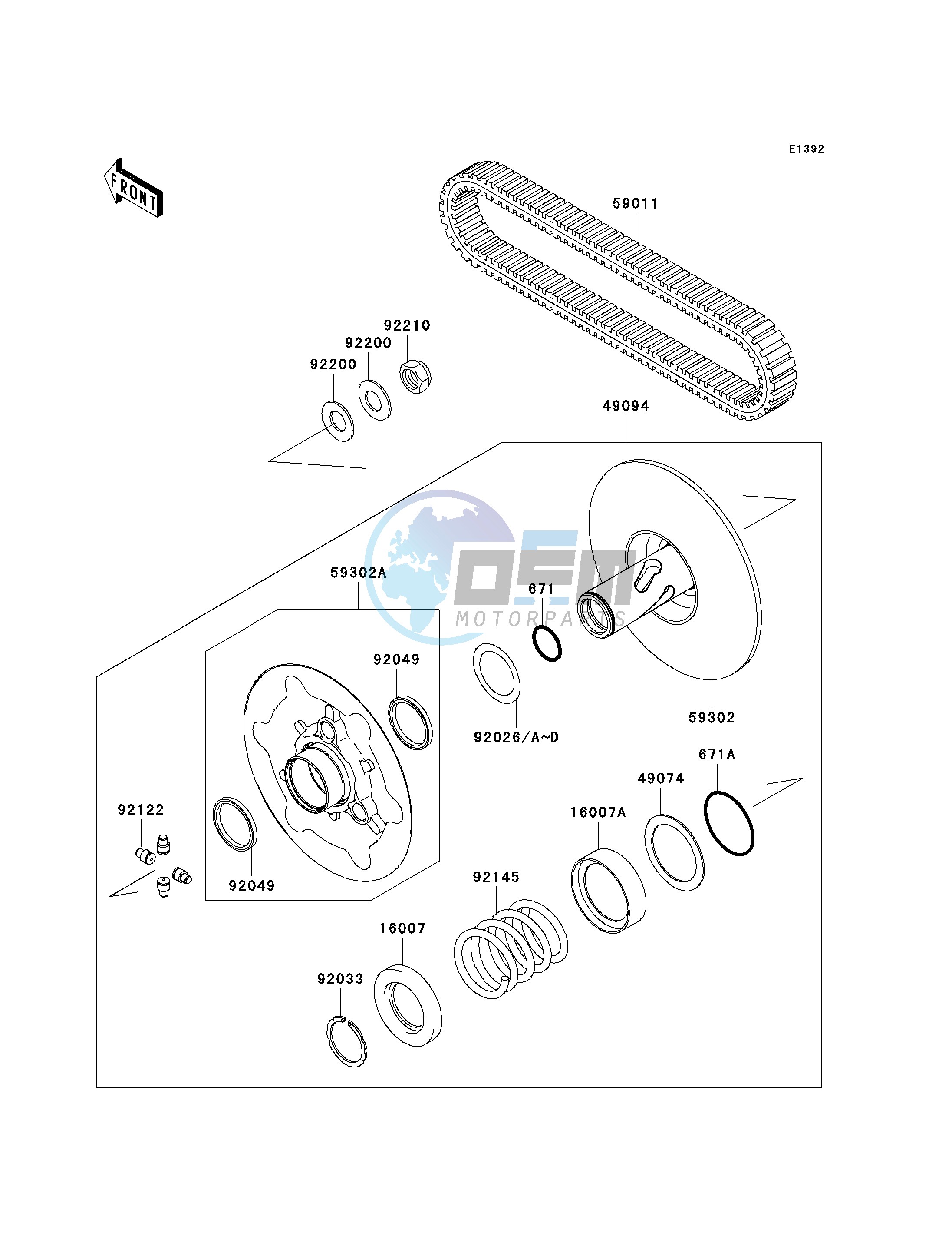 DRIVEN CONVERTER_DRIVE BELT