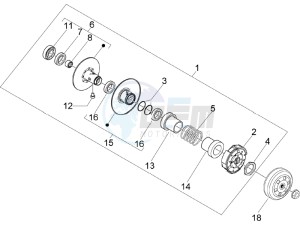 Typhoon 50 2t e2 drawing Driven pulley