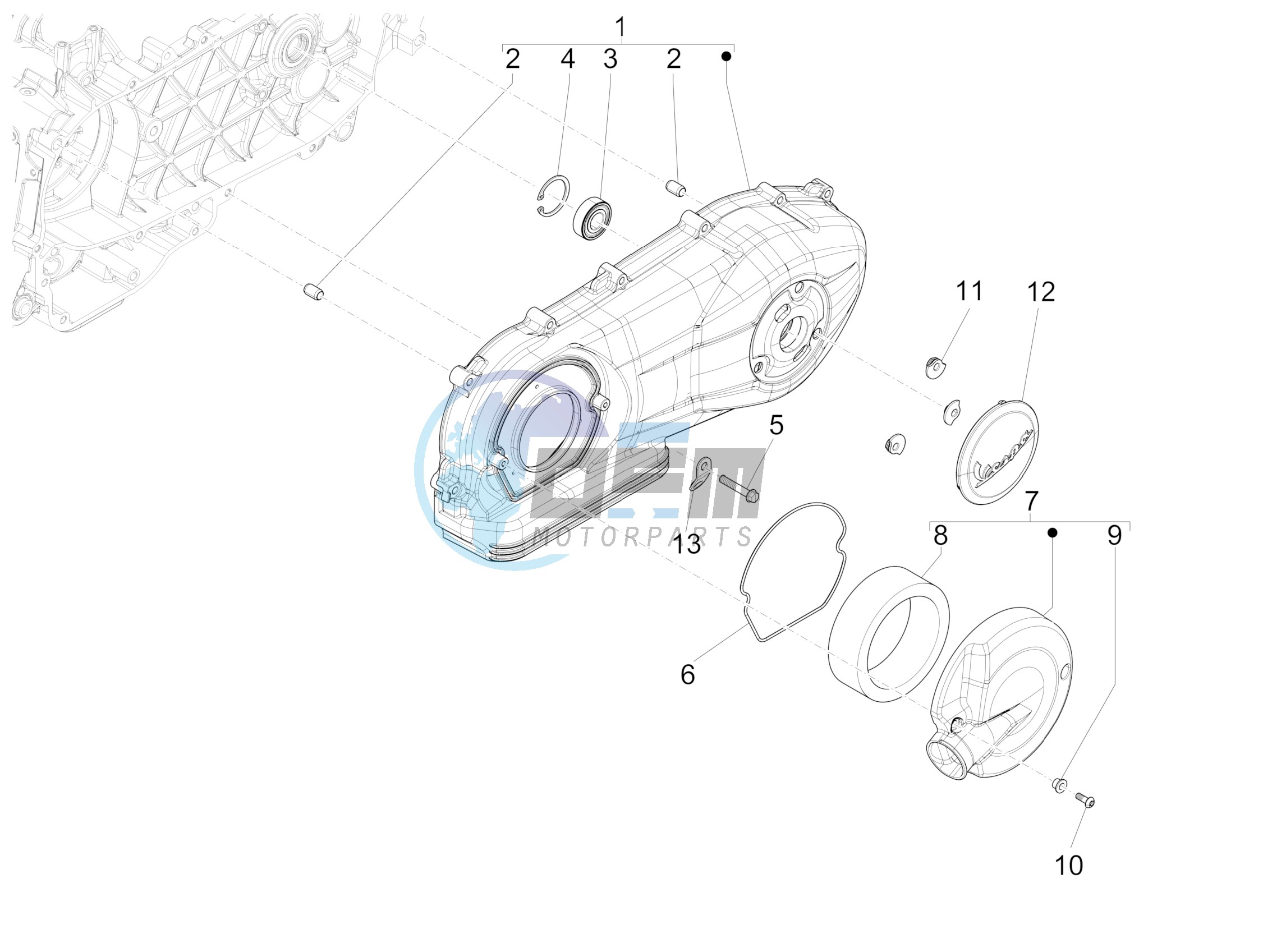 Crankcase cover - Crankcase cooling