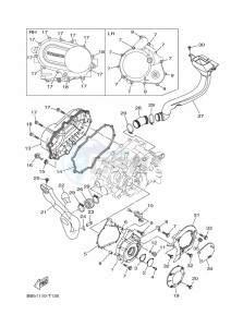 YFM450FWBD YFM45KPLK (BB5H) drawing CRANKCASE COVER 1