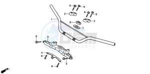 XR100R drawing HANDLE PIPE