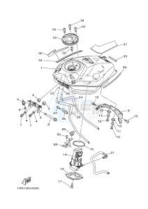 MT07A MT-07 ABS 700 (1XB3) drawing FUEL TANK