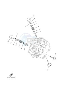 YFM700FWAD YFM70GPLH GRIZZLY 700 EPS (B1A6) drawing VALVE