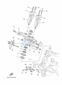 TRACER 900 MTT850 (B5CC) drawing STEERING