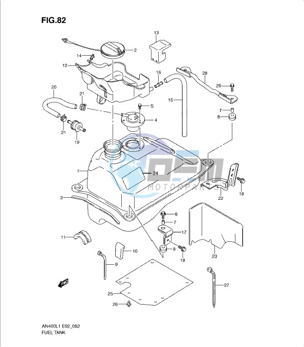 FUEL TANK (AN400ZAL1 E19)