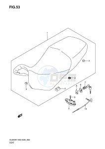 DL650 (E3-E28) V-Strom drawing SEAT