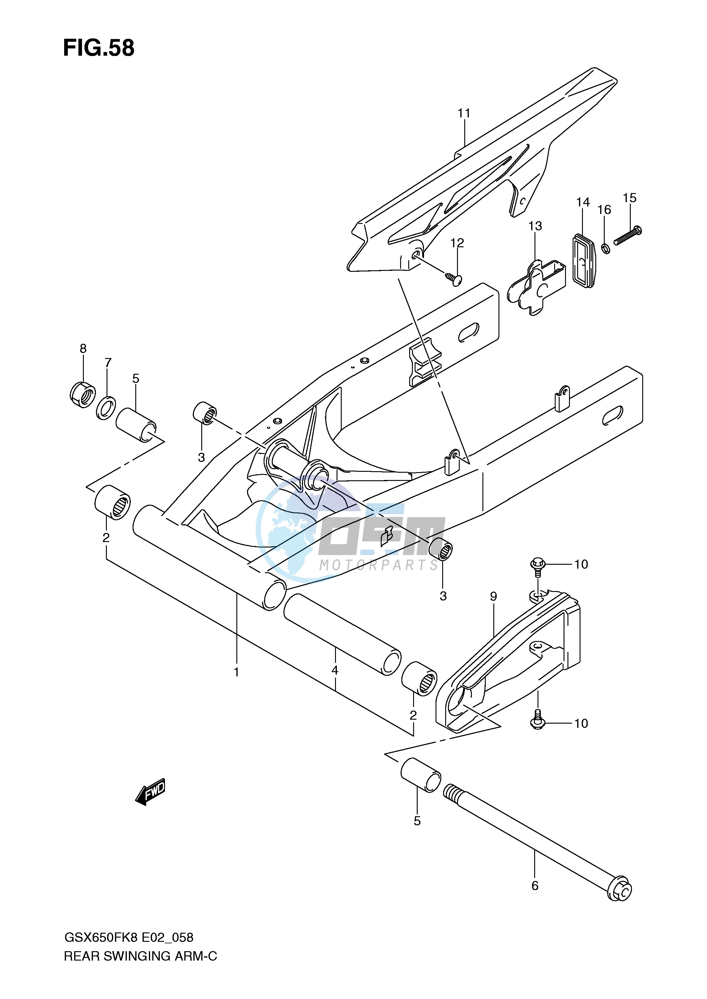 REAR SWINGING ARM