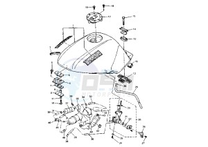 XJ N 600 drawing FUEL TANK MY96-97