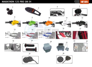 MARATHON-125-E4-PRO-SM-BLACK drawing ACCESSOIRIES