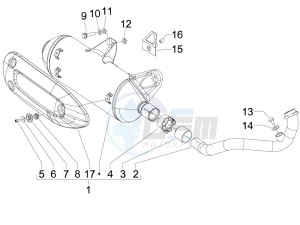 Beverly 125 e3 drawing Silencer