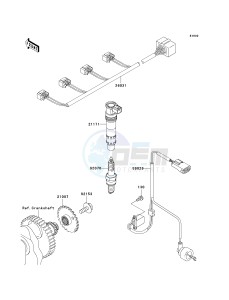 ZR 1000 B [Z1000] (7F-8F) 0B8F drawing IGNITION SYSTEM