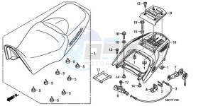 XL1000VA9 Ireland - (EK / ABS) drawing SEAT