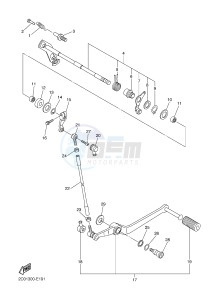 YZF-R6 600 R6 (1JSG 1JSH) drawing SHIFT SHAFT