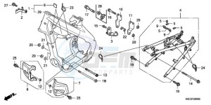 CRF250X9 Australia - (U) drawing FRAME BODY