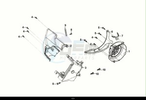 FIDDLE IV 125 (XG12W1-EU) (M0-M3) drawing SHROUD ASSY