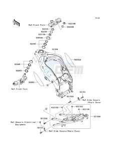 ZX 1000 M [NINJA ZX-10R] (C1) [NINJA ZX-10R] drawing FRAME