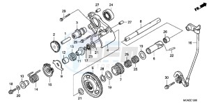 GL1800D GoldWing - GL1800-D UK - (E) drawing REVERSE GEAR