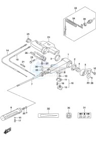 DF 30A drawing Tiller Handle w/Power Tilt