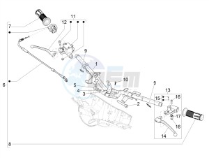 PRIMAVERA 50 4T-3V NOABS E4 (APAC) drawing Handlebars - Master cil.