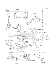 KLX 250 T [KLX250S] (T8F) T9F drawing IGNITION SWITCH