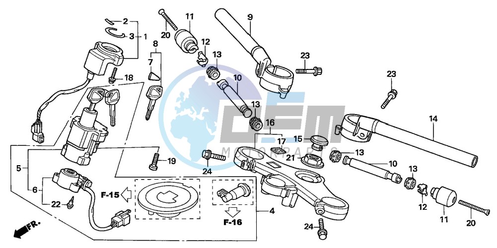 HANDLE PIPE/TOP BRIDGE