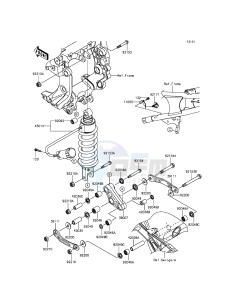 1400GTR ABS ZG1400EFF FR GB XX (EU ME A(FRICA) drawing Suspension/Shock Absorber