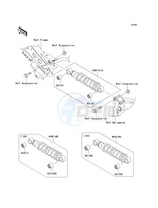 KLX 110 A (A1-A4) drawing SHOCK ABSORBER-- S- -