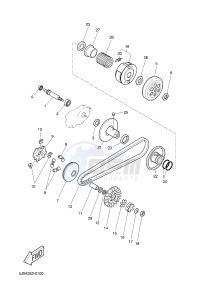 YN50 NEO'S (2APF 2APF 2APF) drawing CLUTCH