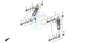 TRX90 FOURTRAX 90 drawing FRONT CUSHION