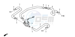 CB1300S CB1300SUPERBOLD'OR drawing AIR INJECTION CONTROL VALVE