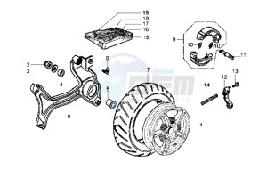 Hexagon 250 GT drawing Rear Wheel