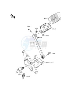 VULCAN 900 CLASSIC VN900BGFA GB XX (EU ME A(FRICA) drawing Brake Pedal