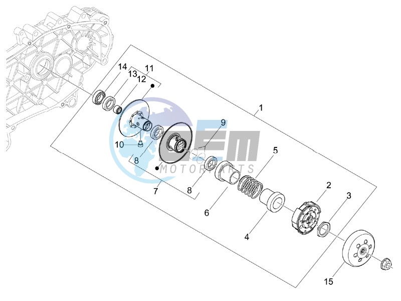 Driven pulley