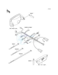 KSF 250 A [MOJAVE 250] (A15-A18) [MOJAVE 250] drawing CHASSIS ELECTRICAL EQUIPMENT