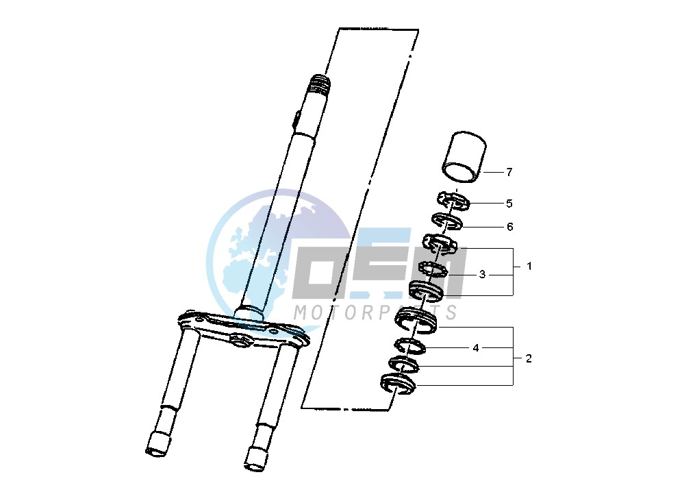 Steering bearing ball tracks