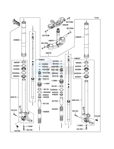 NINJA_ZX-6R ZX636C6F FR GB XX (EU ME A(FRICA) drawing Front Fork