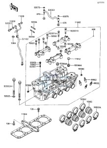 ZG 1200 B [VOYAGER XII] (B6-B9) [VOYAGER XII] drawing CYLINDER HEAD