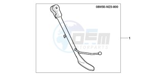 GL1500C F6C drawing CHROME SIDE STAND