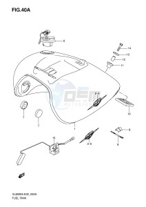 VL800 (E2) VOLUSIA drawing FUEL TANK (MODEL K7)