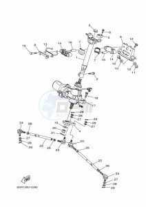 YFM450FWBD KODIAK 450 (B5R1) drawing STEERING