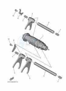 NIKEN GT MXT890D (BFD1) drawing SHIFT CAM & FORK