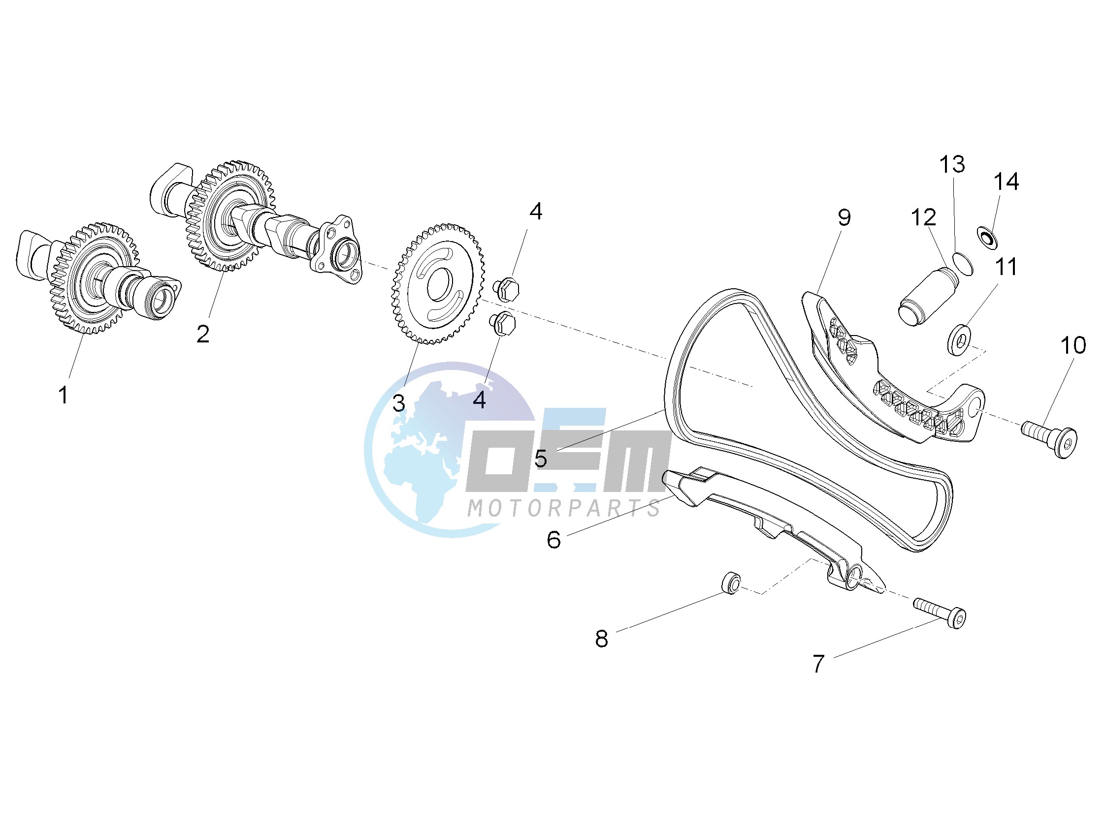 Front cylinder timing system